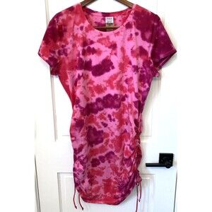 PINK Victoria's Secret Tie Dye Ruch Bodycon Tight Stretches Mini Dress XXL Beach